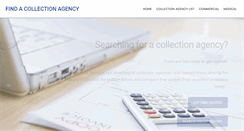 Desktop Screenshot of findacollectionagency.com
